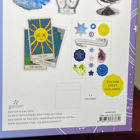 NEW The Future Is Yours Shaped Notecard Set - 12 Assorted and Stickers - Picture 4 of 4